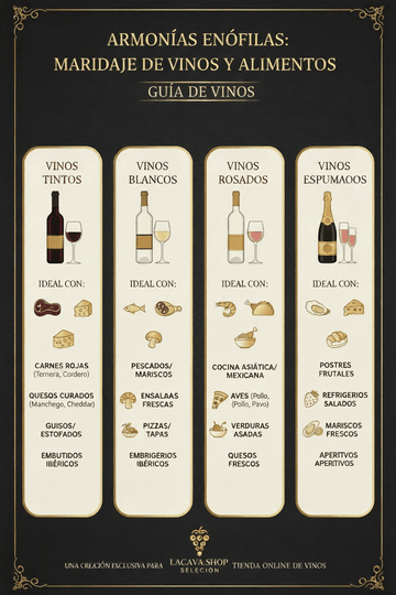 Guía El arte del Maridaje Vinos y Comidas. Cada oveja con su pareja. - La Cava