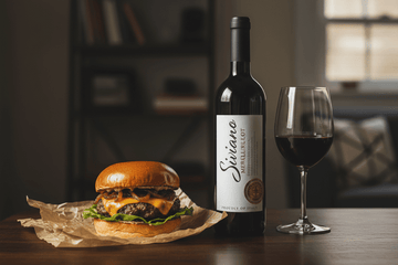 ¿Hamburguesa con vino?