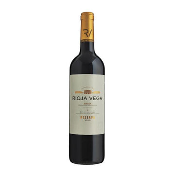botella de vino tinto Rioja Vega Reserva. 