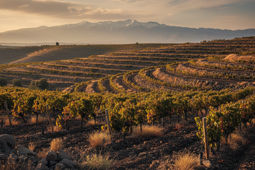 Viñedo en los altos del golán israel