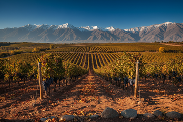 Viñedo al noroeste de Argentina