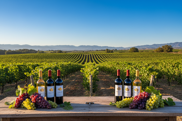 Viñedo Valle de Guadalupe México (IA)
