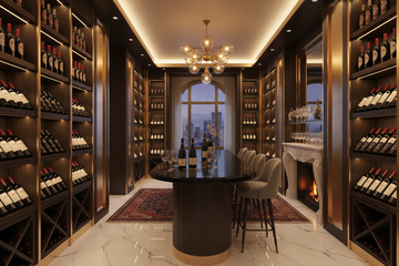 Bodega con vinos de mas de $2500