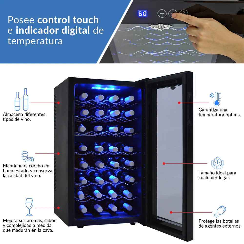 Cava de Vinos Refrigerador 32 Botellas Gustark