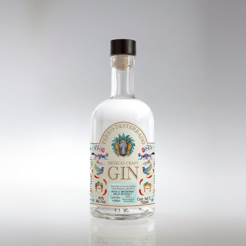 Gin Perro Desterrado Spicy 750 ml | Ginebra Picante de Alcohol de Grano