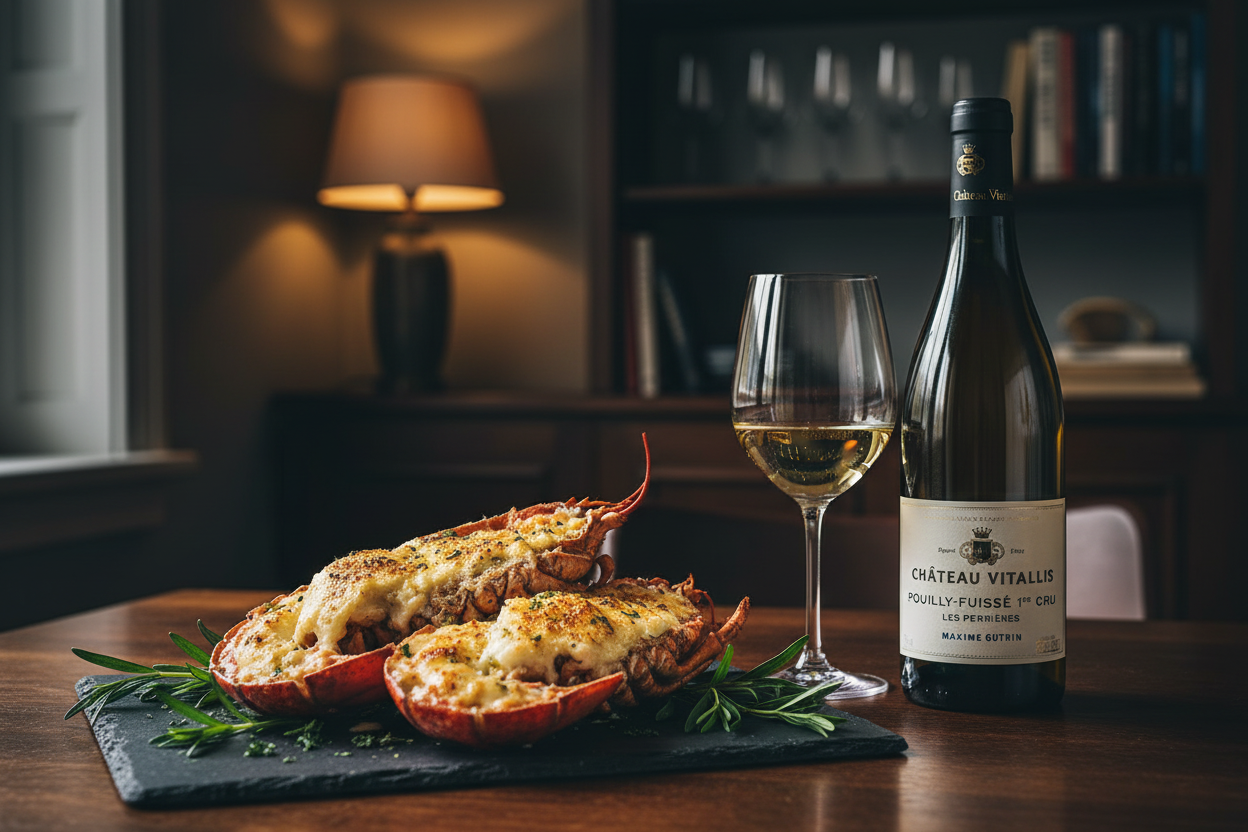 Maridaje Pouilly-Fuissé 1er Cru Les Perrières 2022 con Bogavante a la Thermidorslider_item_HiMBLA