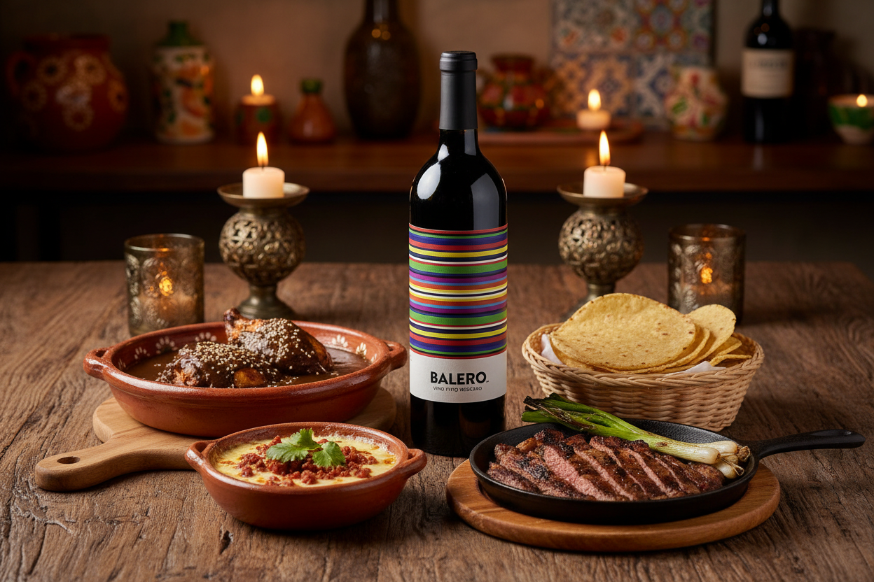 Maridaje comida mexicana Vino Tinto Balero slider_item_HiMBLA