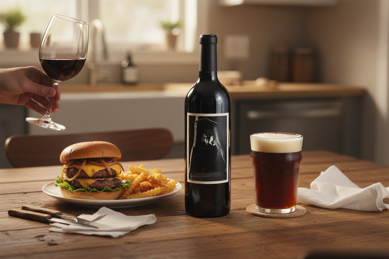 Maridaje con vino tinto Master & Servant California Estados Unidos