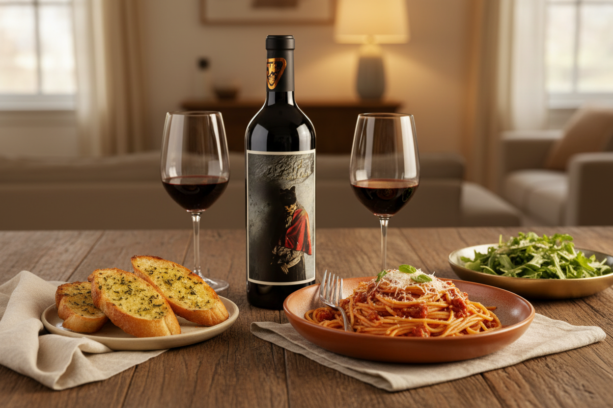 Maridaje vino tinto Palermo