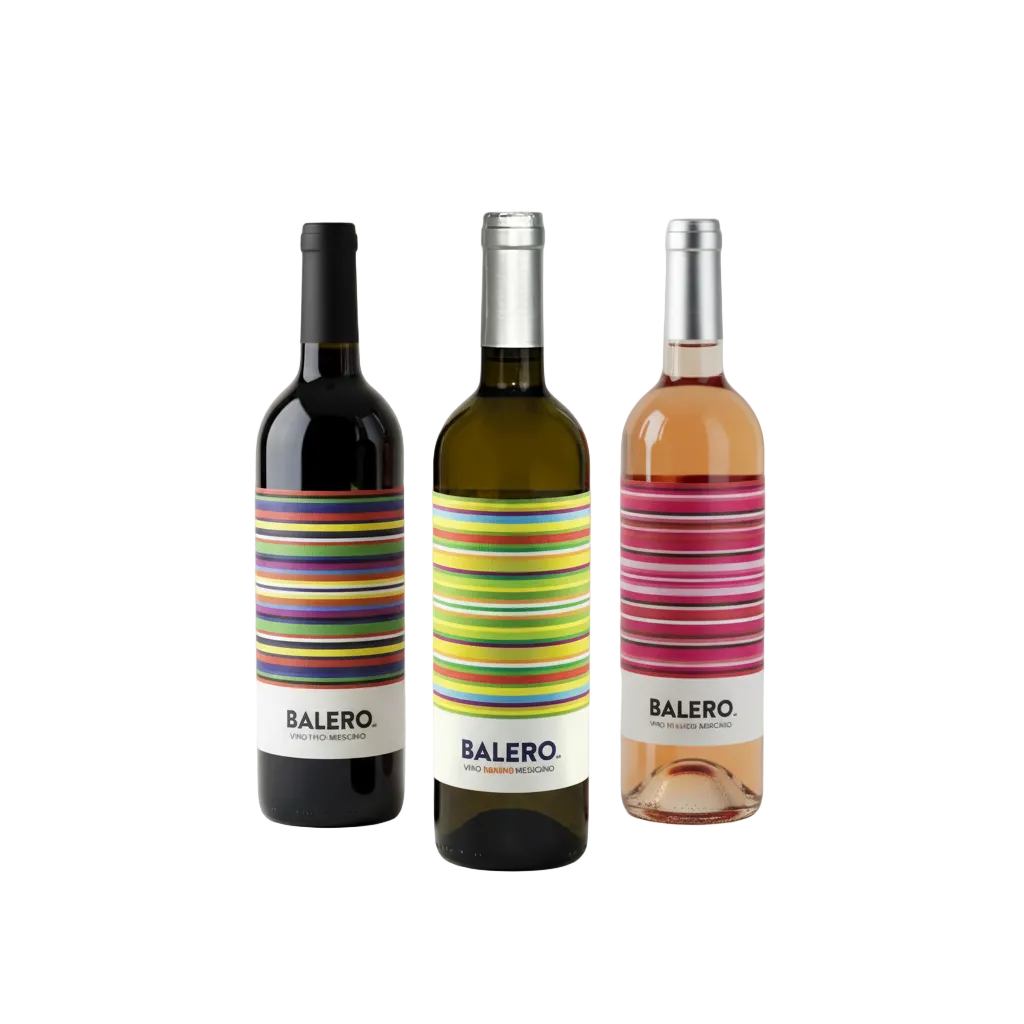 Trilogía mexicana Vinos Balero, Tinto, Blanco y Rosado