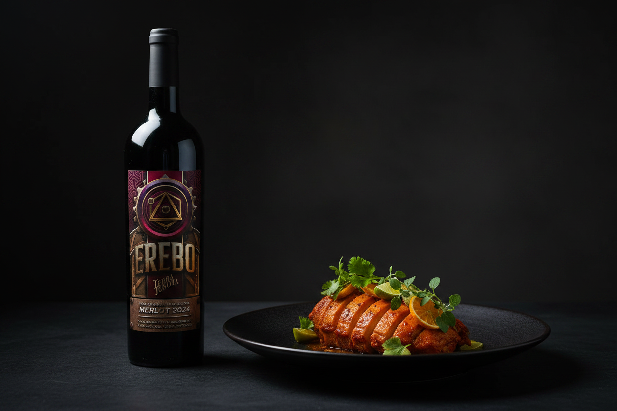 Achiote con Erebo Merlot