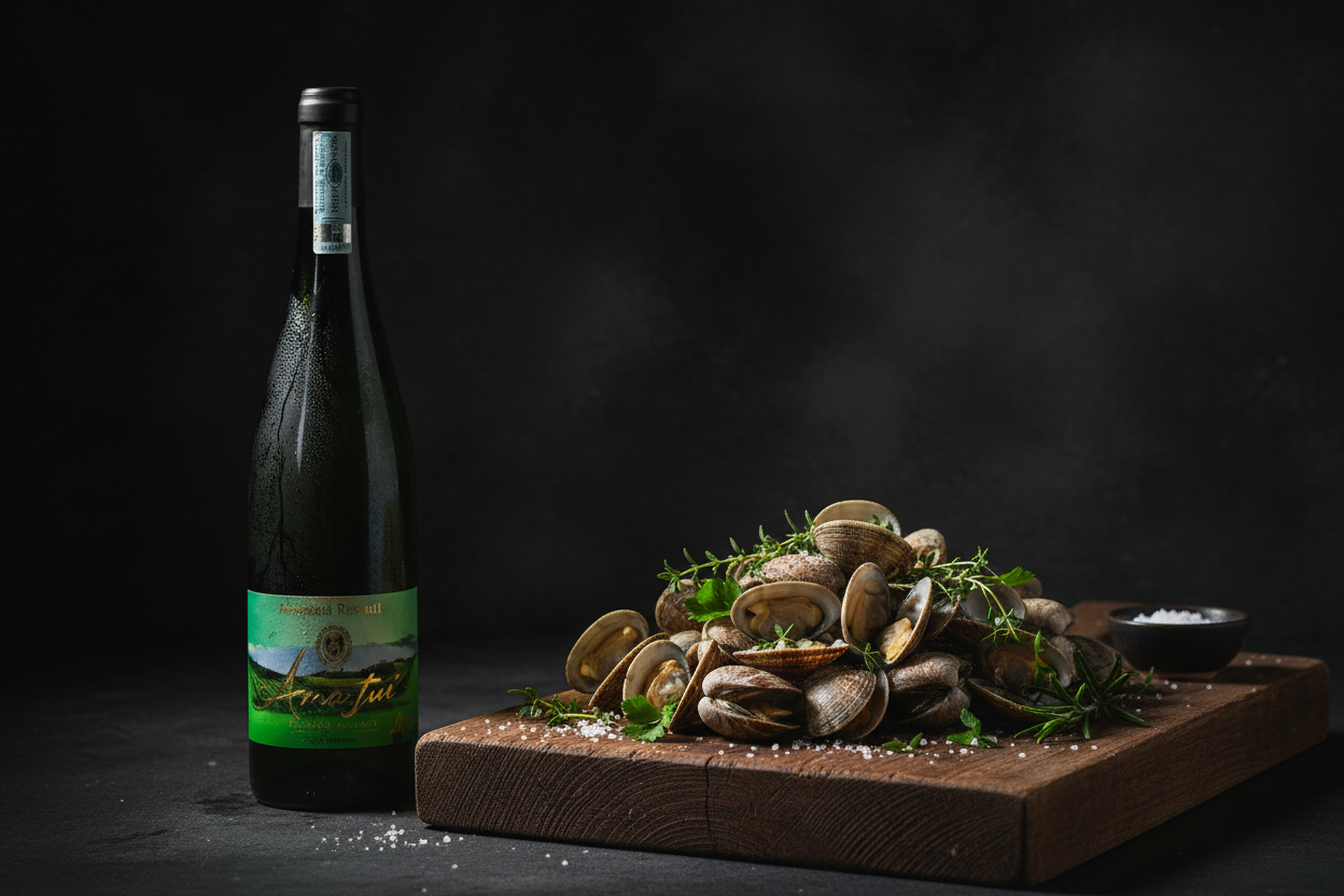 Almejas con Txakoli