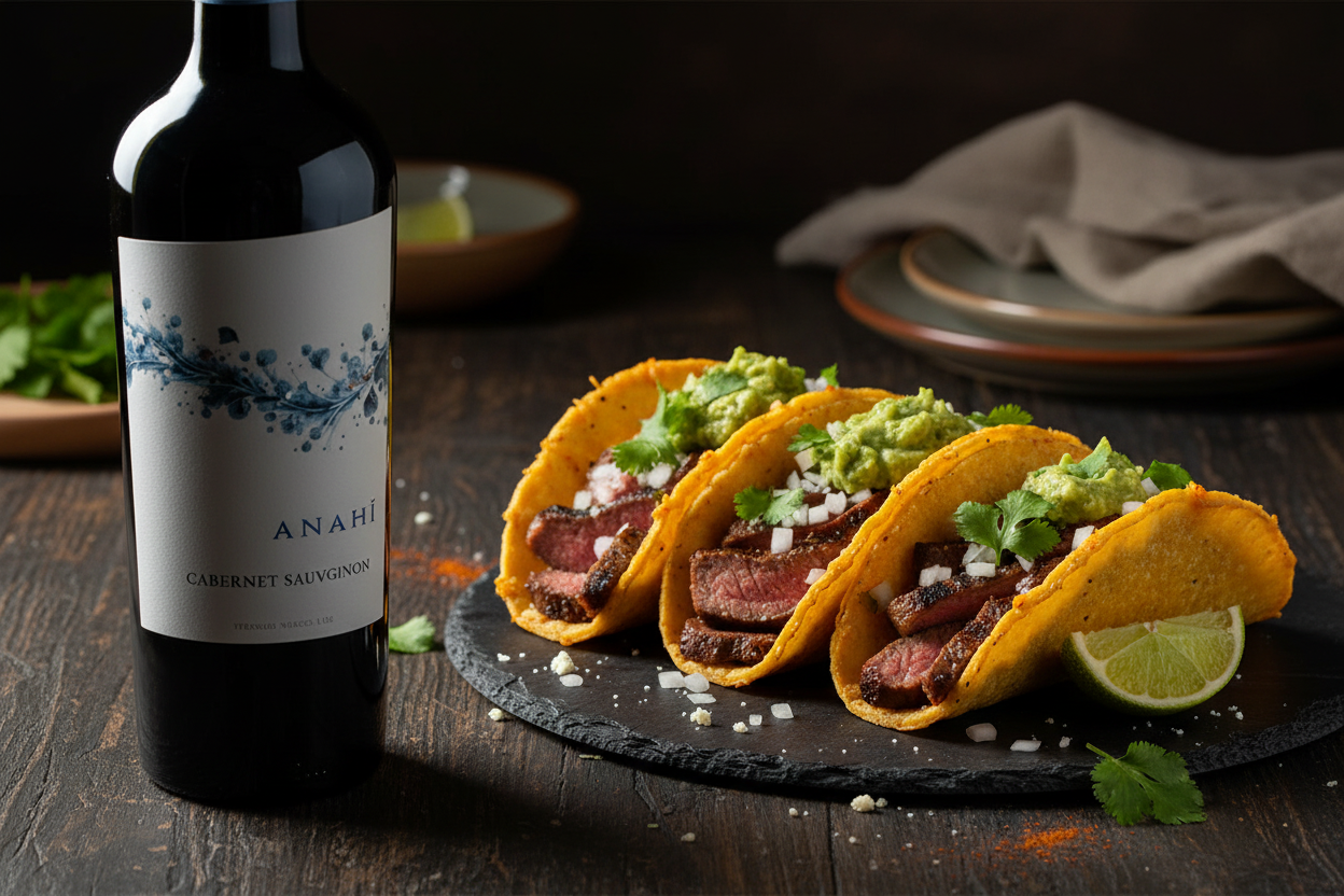 Anaia con Tacos de Costra
