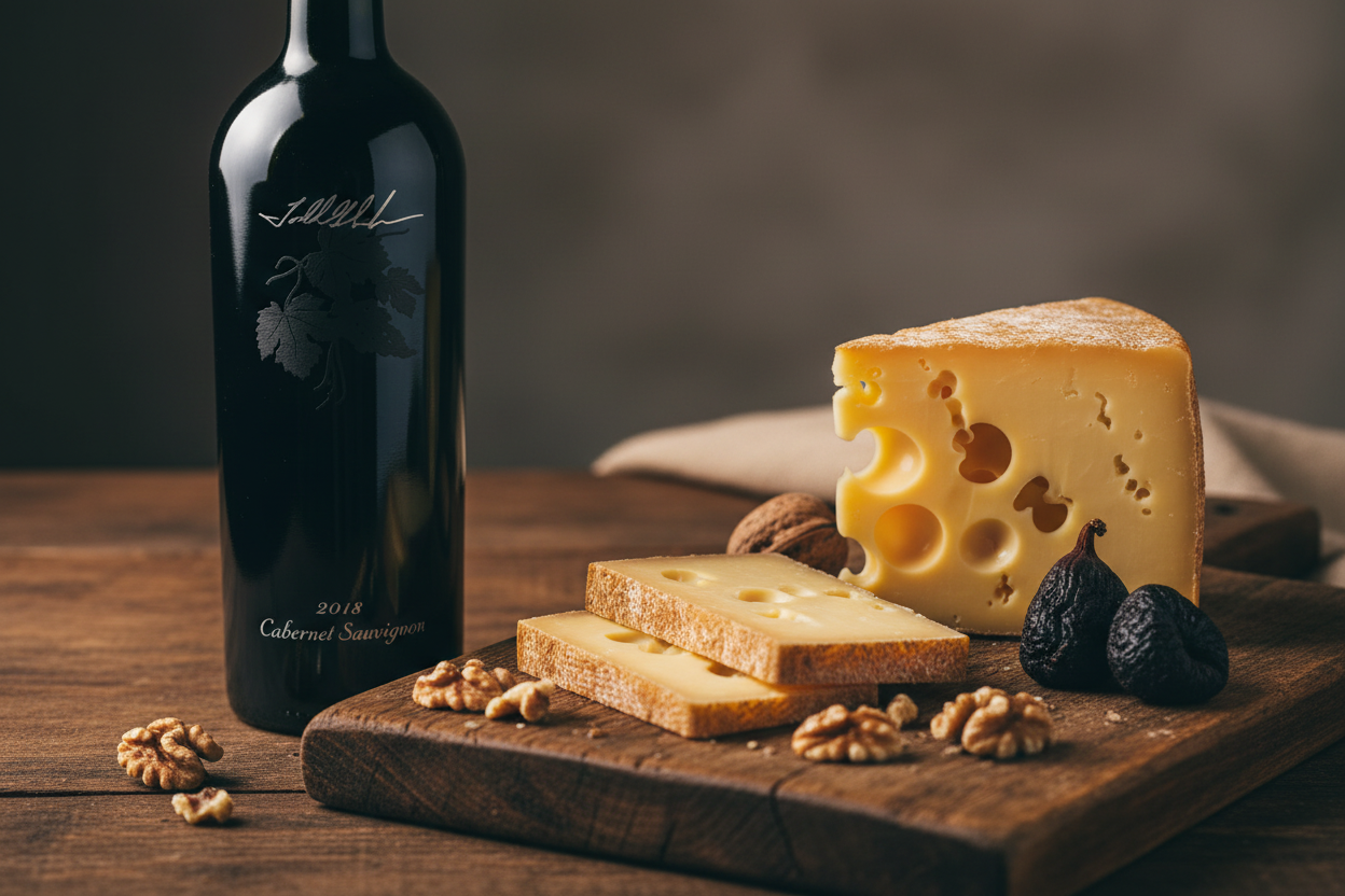 Anderson Conn Valley Estate Reserve Cab Sauv con Gruyère