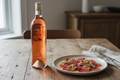 Anderson Conn Valley Rosé con carpaccio de atún