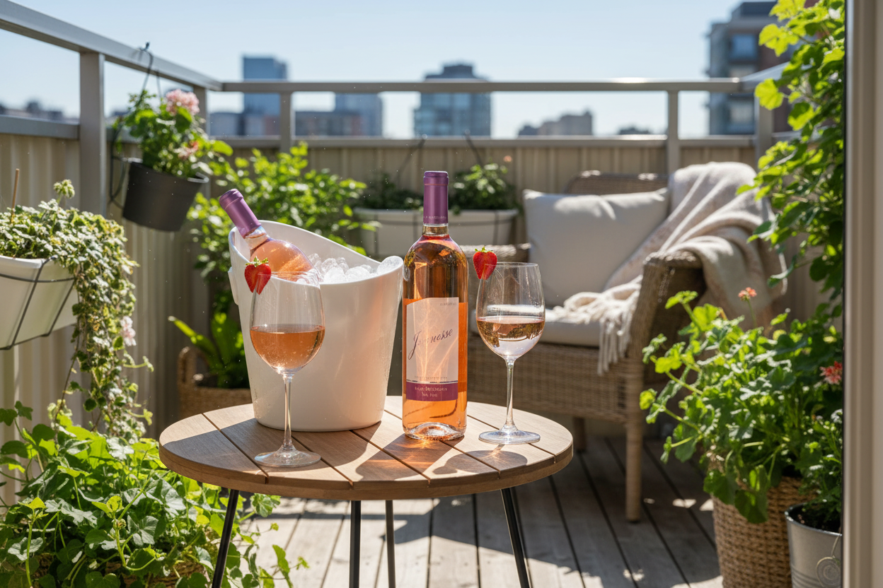 Aperitivo soleado con Eunesse Pink Moscato
