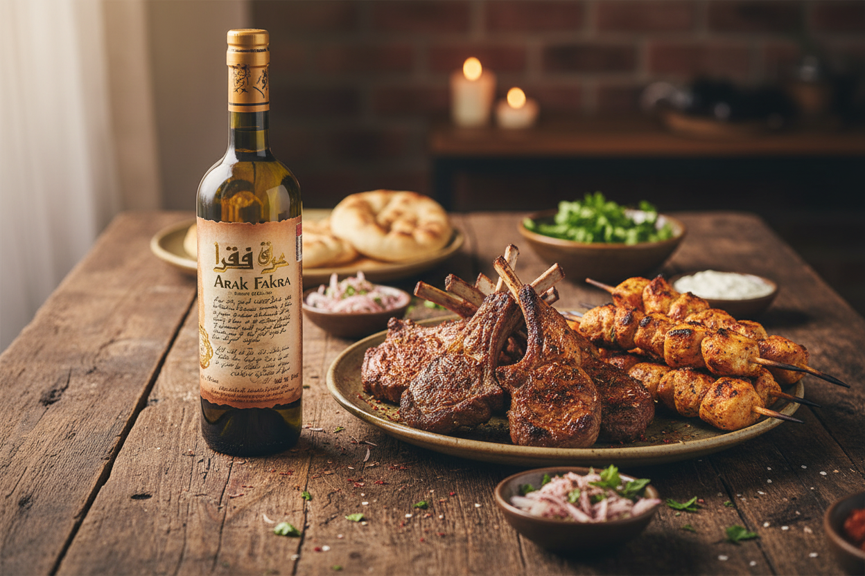 Arak Fakra con parrillada especiada