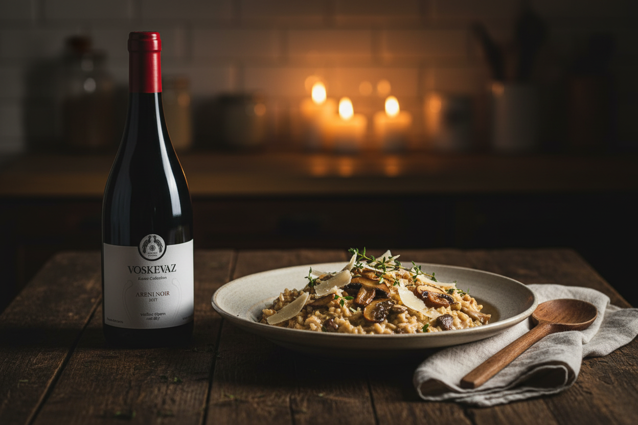 Areni Noir Risotto Porcini