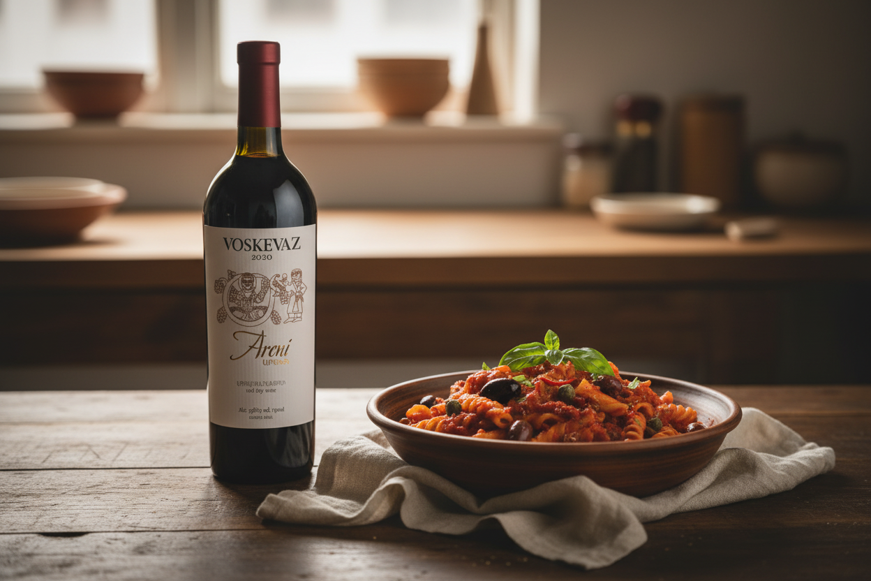 Areni Red Dry Pasta Especiada