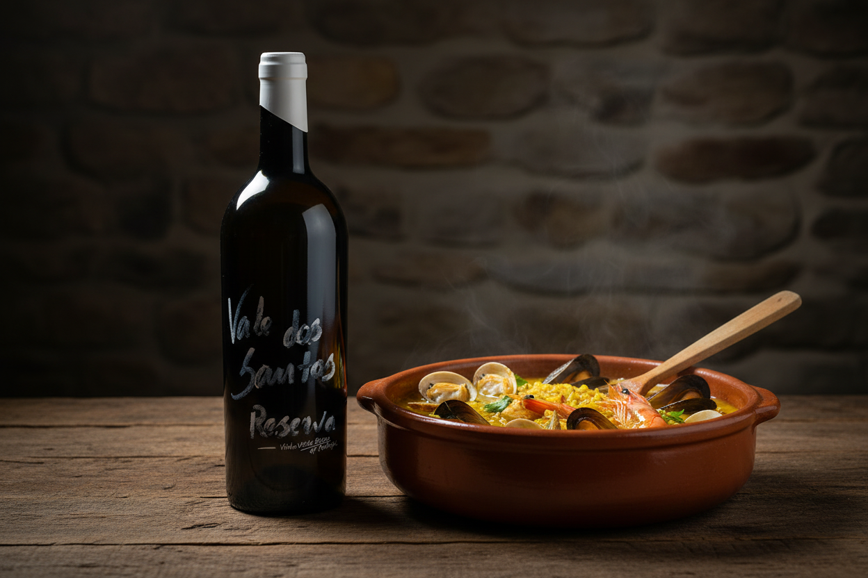 Arroces caldosos con Vale Dos Santos Reserva