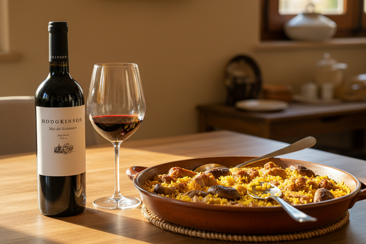 Arroz con costilla y boletus