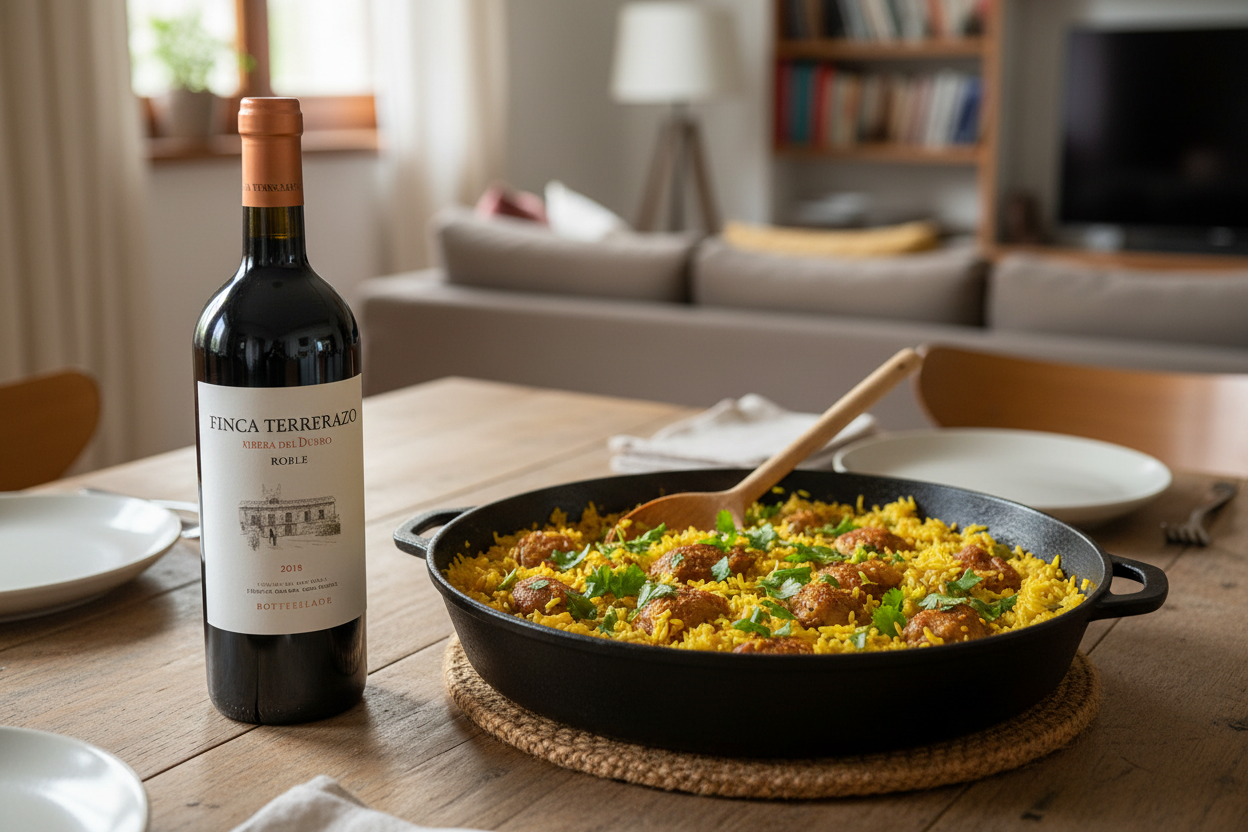Arroz de pato con Finca Terrerazo 2022