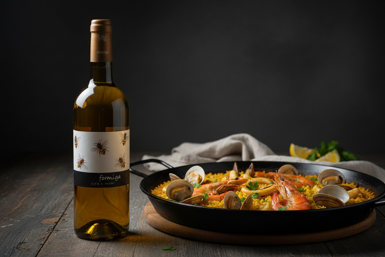Arroz mediterráneo meloso con Formiga de Seda