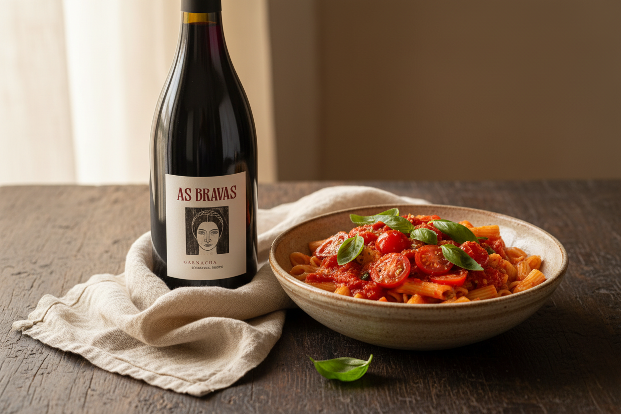 As Bravas Garnacha Pasta Tomate
