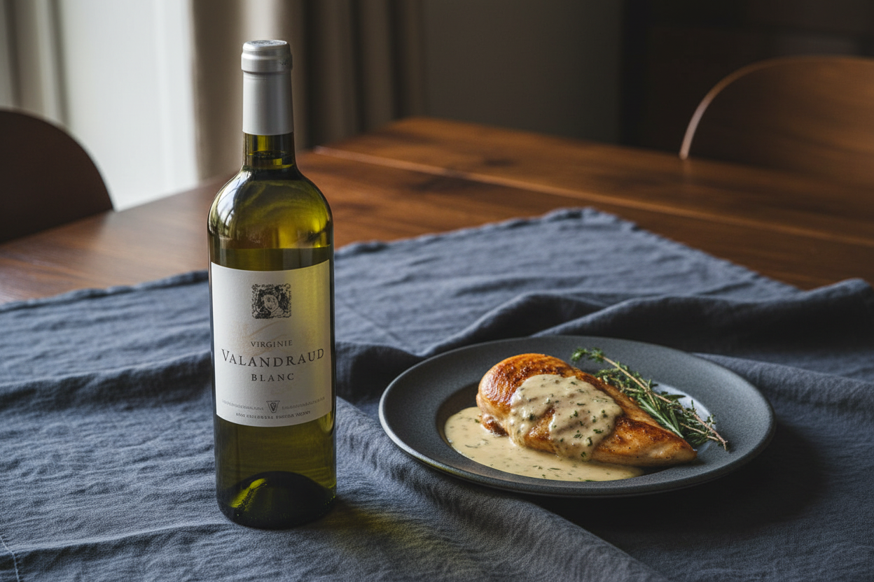Aves en salsas cremosas — Virginie de Valandraud Blanc 2019