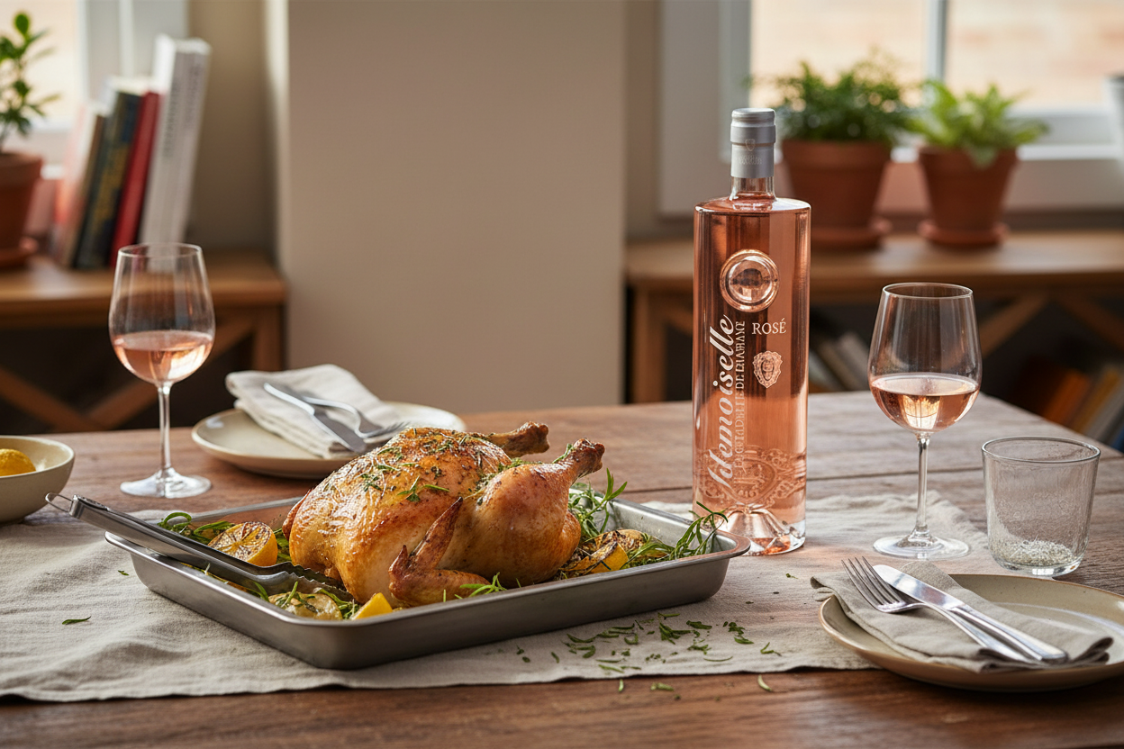 Aves finas hierbas con Mademoiselle Rosé