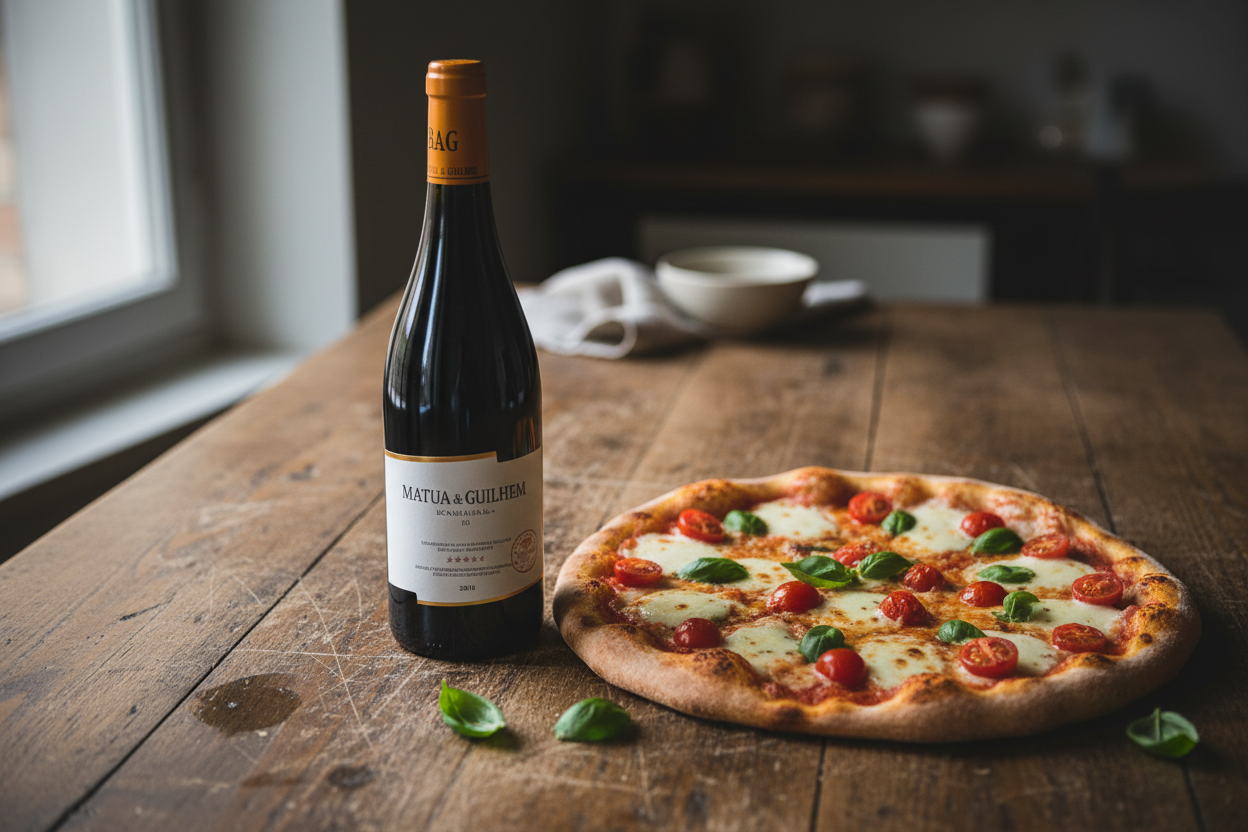 B&G Beaujolais-Villages con pizza artesanal