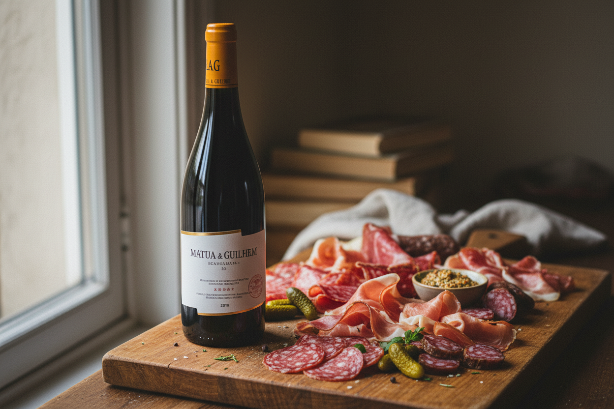 B&G Beaujolais-Villages con tabla de embutidos