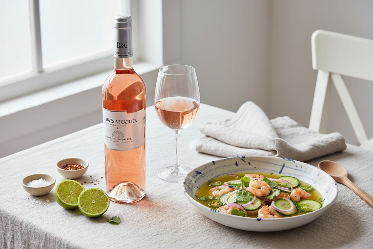 B&G Côtes de Provence Rosado - Aguachile de Camarón Suave