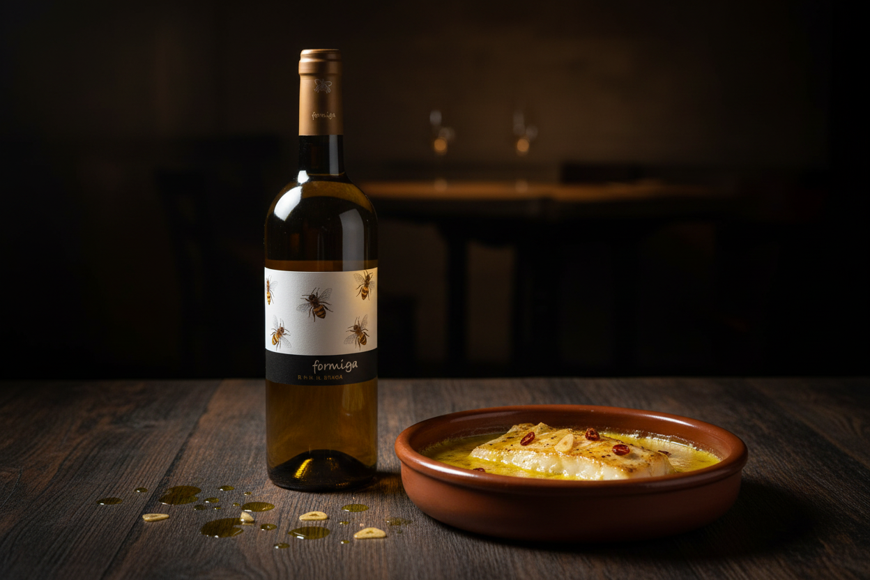Bacalao al pil-pil con Formiga de Seda