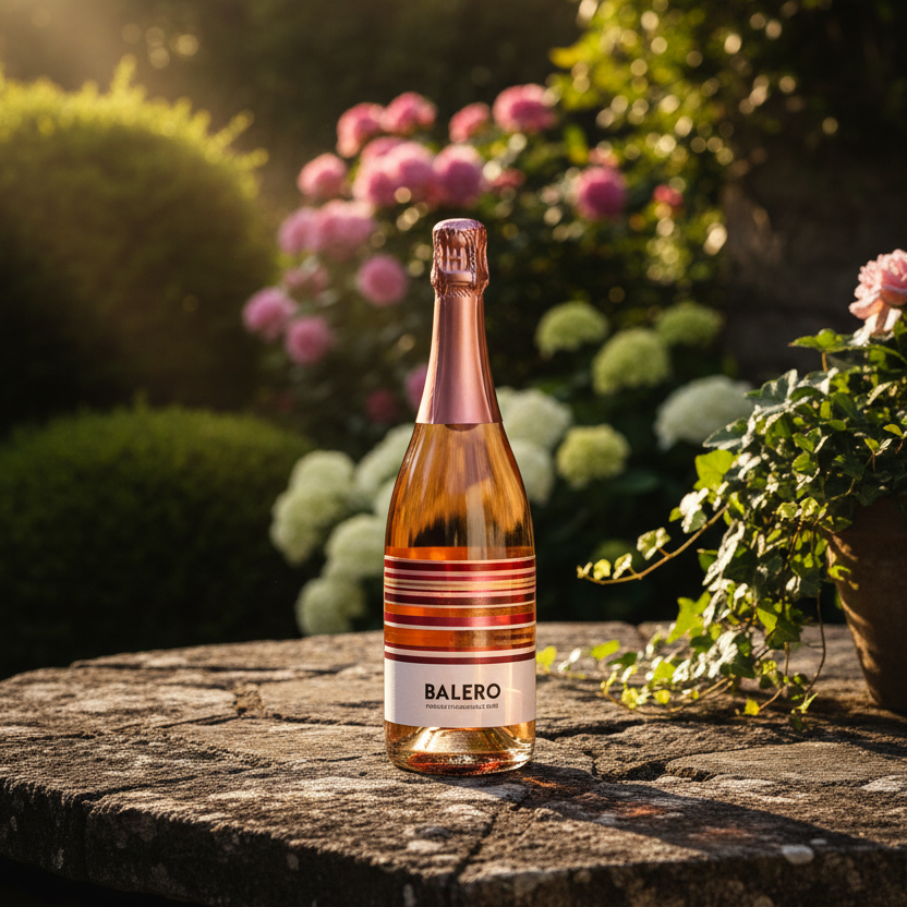 Balero Rosado en terraza jardín