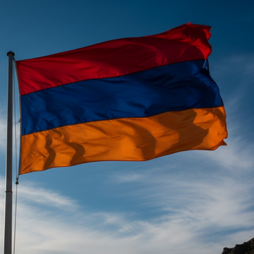 bandera-de-armenia-ondeando-en-un-hasta