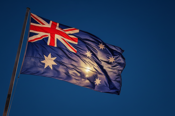 bandera-de-australia-ondeando
