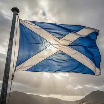 bandera-de-escocia-ondeando