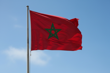 bandera-de-marruecos-ondeando