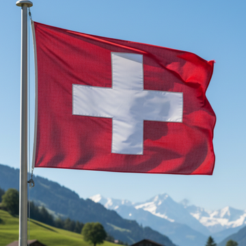 bandera-de-suiza-ondeando