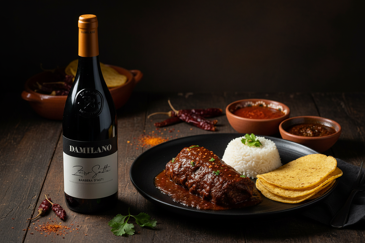Barbera con Chiles Secos
