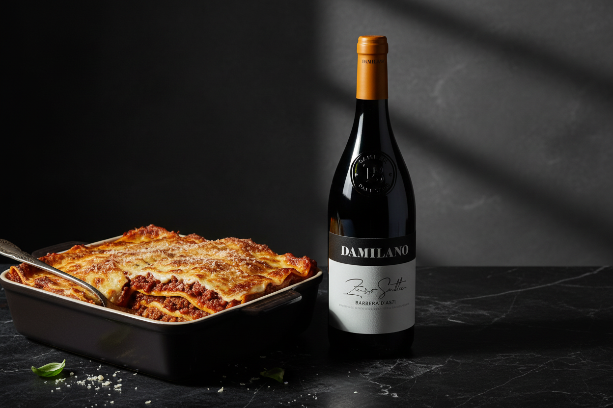 Barbera con Lasaña