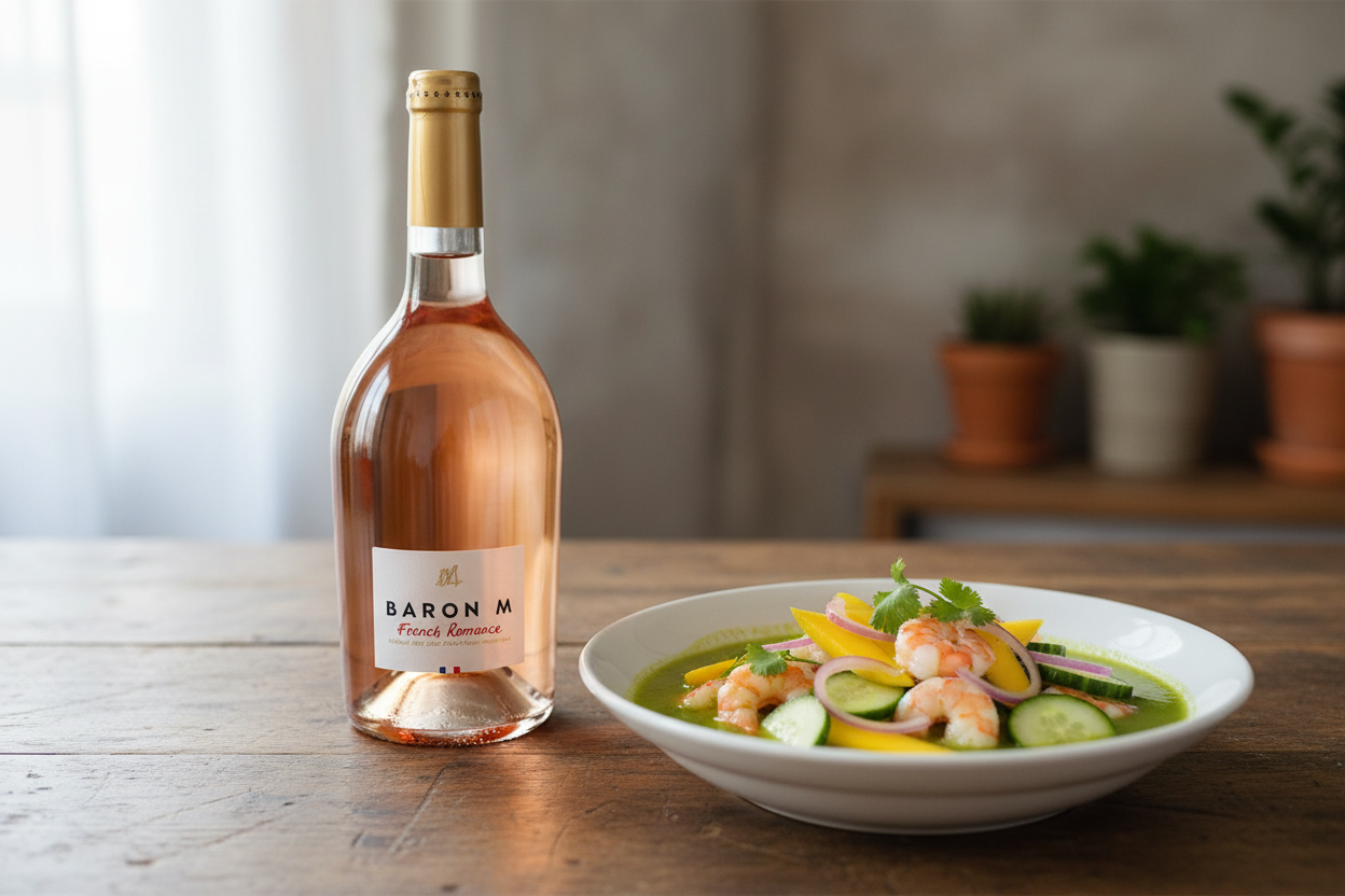 Baron Maxime French Romance con aguachile tropical