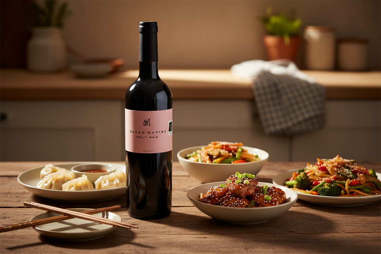 Baron Maxime Pinot Noir con cocina asiática