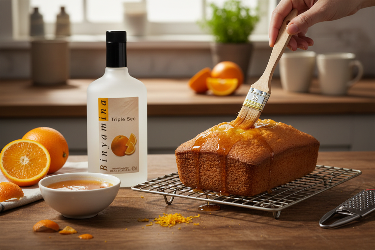 Bizcocho aromatizado con Triple Sec