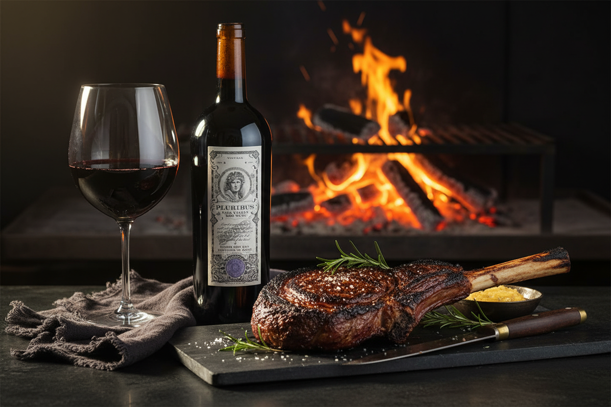 Bond Pluribus Cabernet Sauvignon USA - Rib Eye Añejado a las Brasas