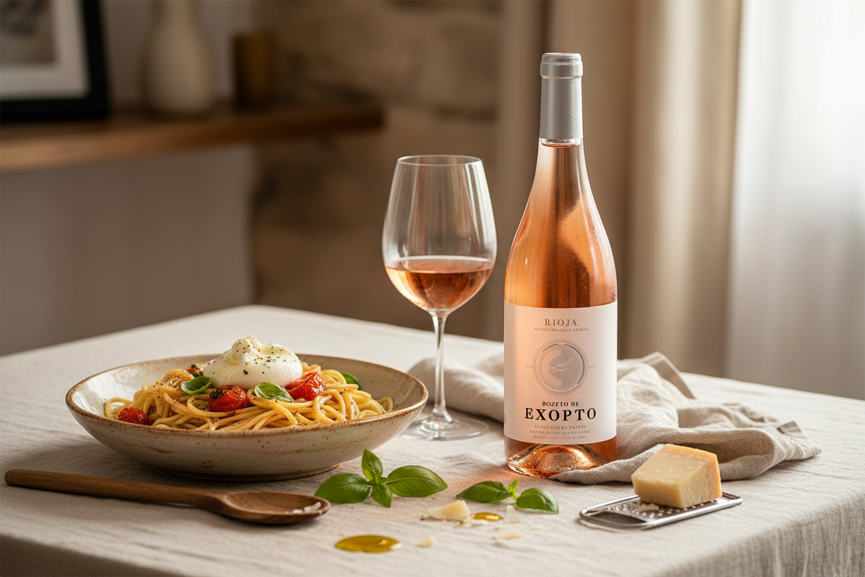 Bozeto de Exopto 2022 Rioja España - Pastas con Salsas Ligeras