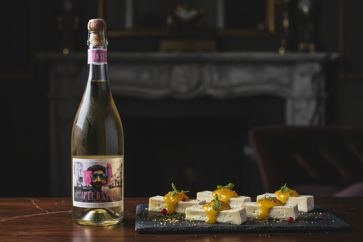 Brie con espumoso