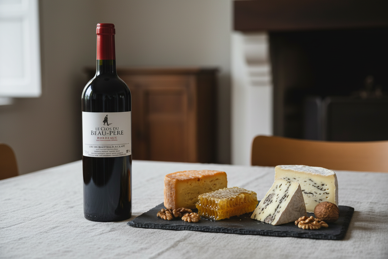 Brie trufado y corteza lavada — Thunevin Le Clos du Beau-Père 2019