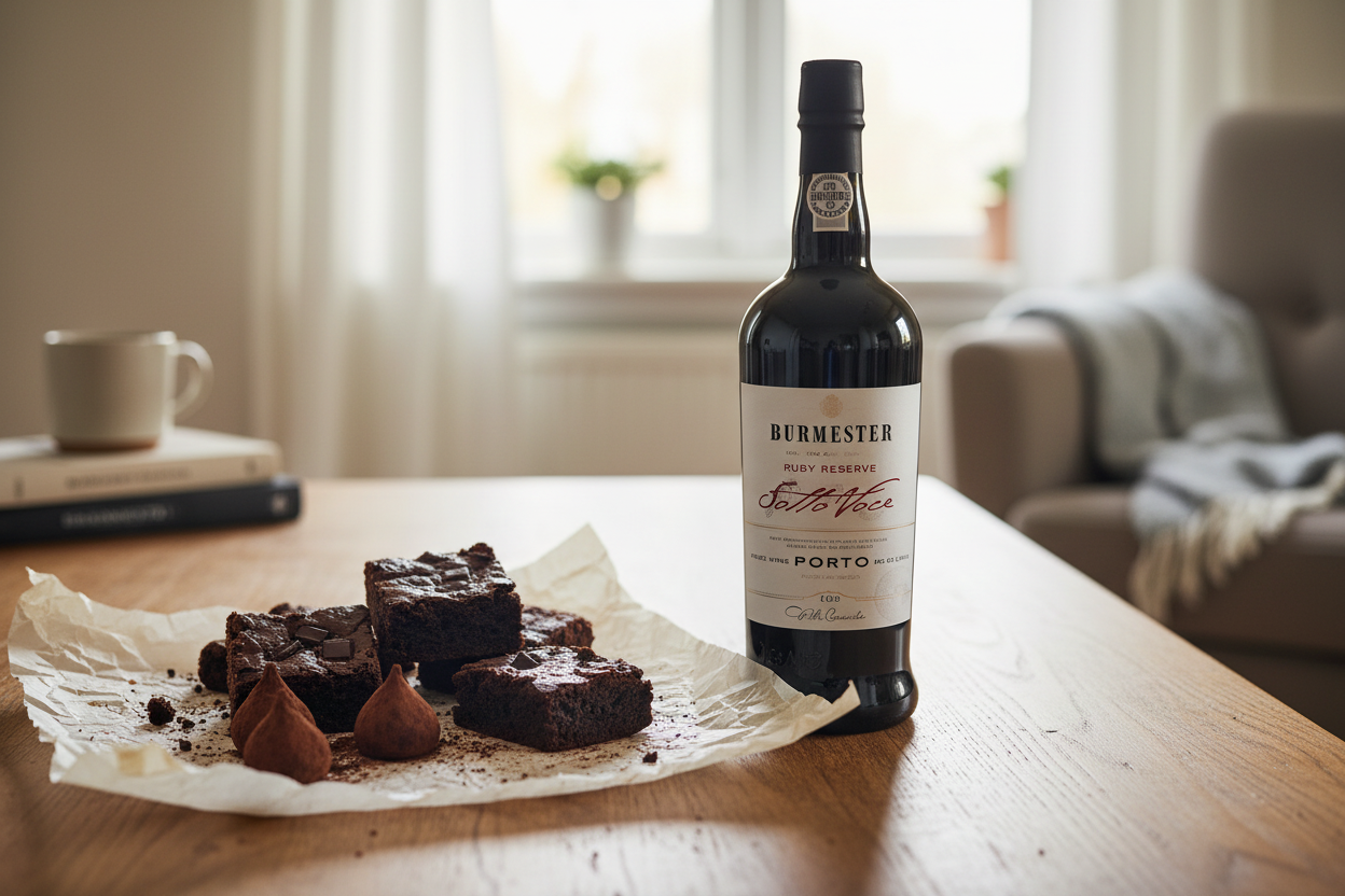Brownies y trufas de cacao